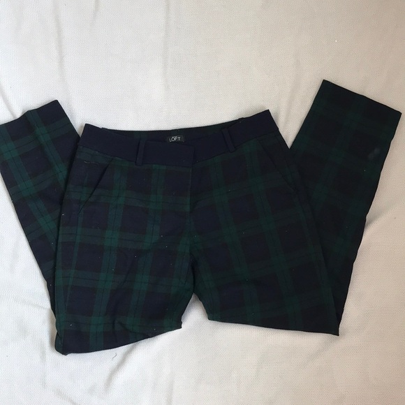 Pants - Loft plaid pants